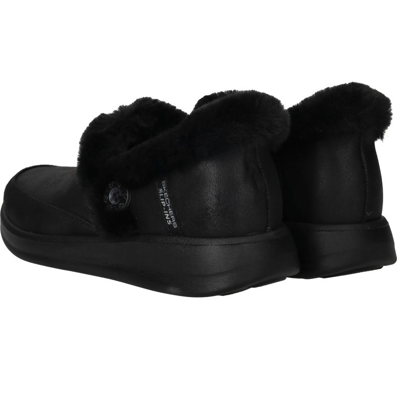 Skechers Slip-Ins Cozy Escape Pantoffels Zwart Dames