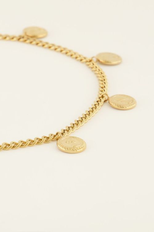 Ketting met munten bedels