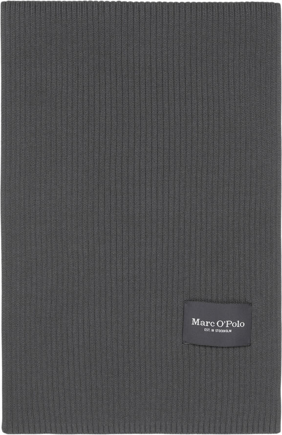 Marc O’Polo Scarve, knitted, solid Gray pin