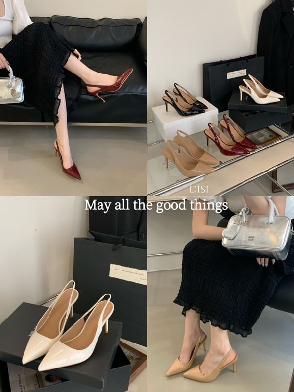 Niuna - Pumps met puntige neus en stilettohak