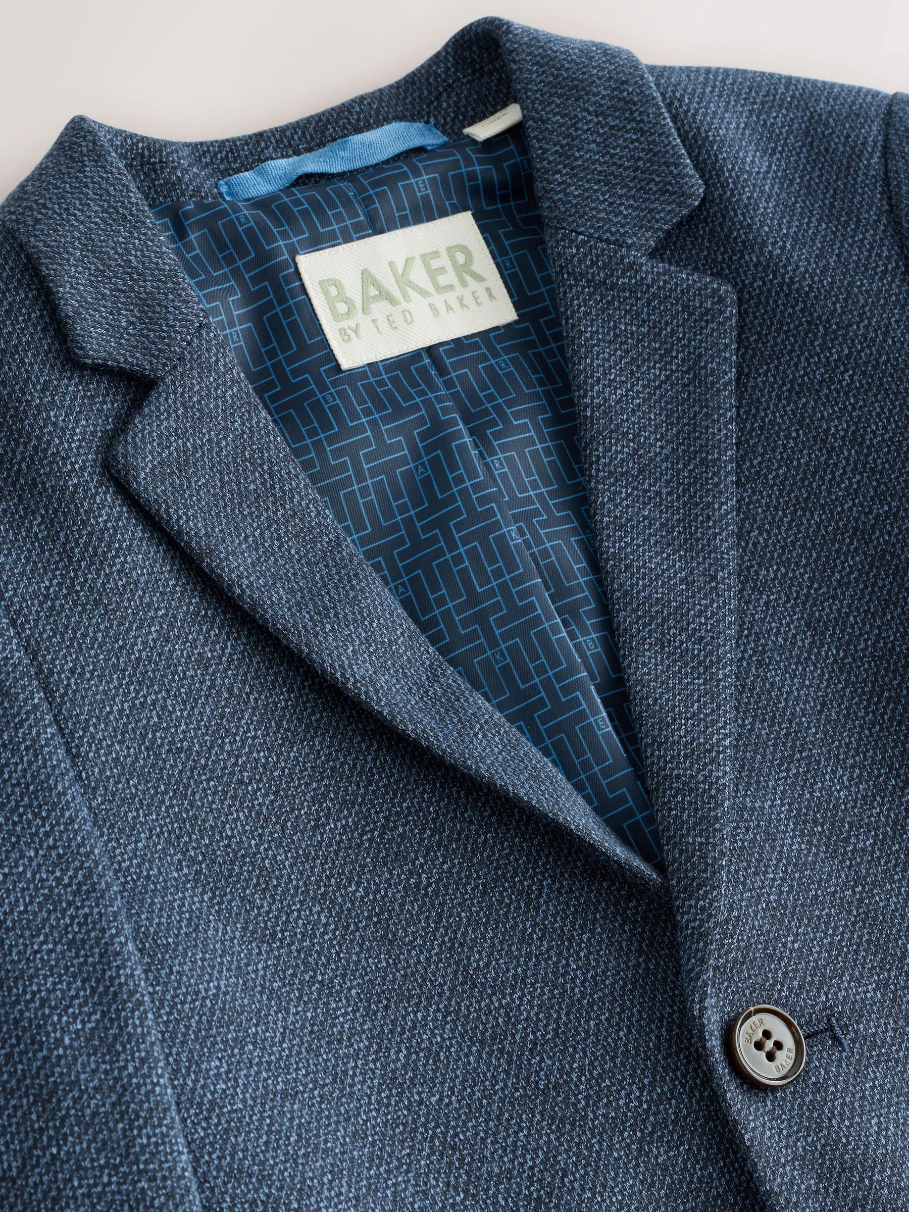 Baker by Ted Baker Blue Jersey Suit Jacket