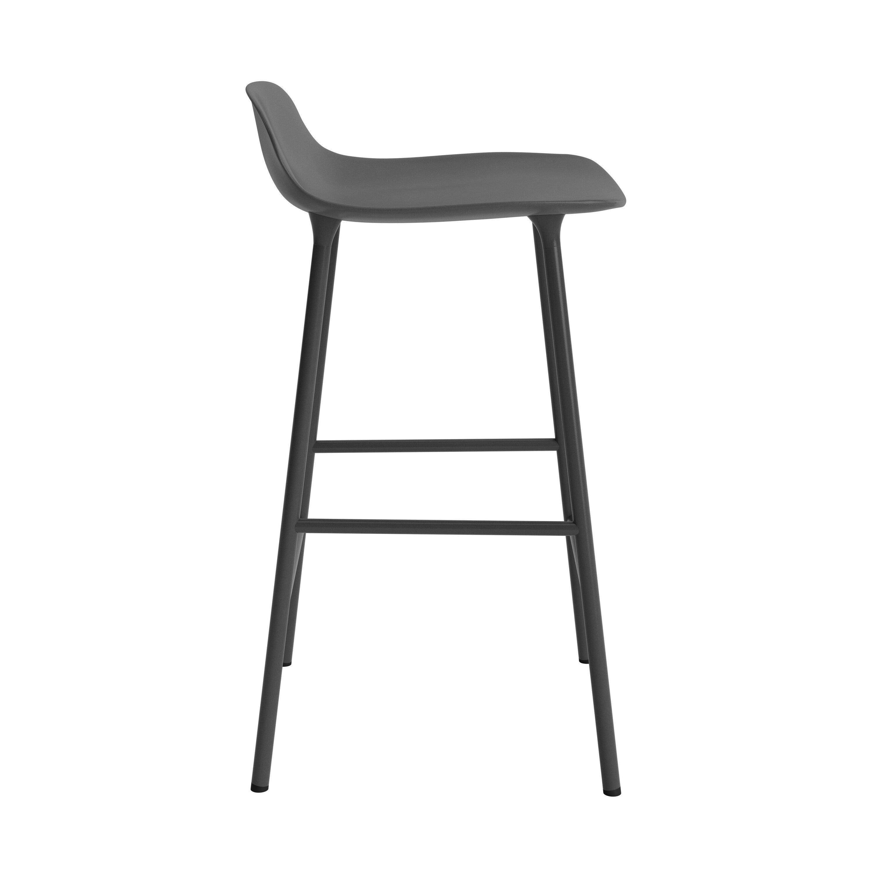 Normann Copenhagen Form Barkruk Low 65 cm - Staal - Bruin