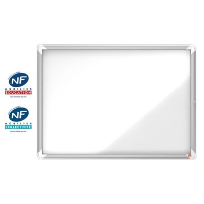 Nobo - Vitrine extérieure 8 A4 (924 x 668 mm) - cadre aluminium fond métal
