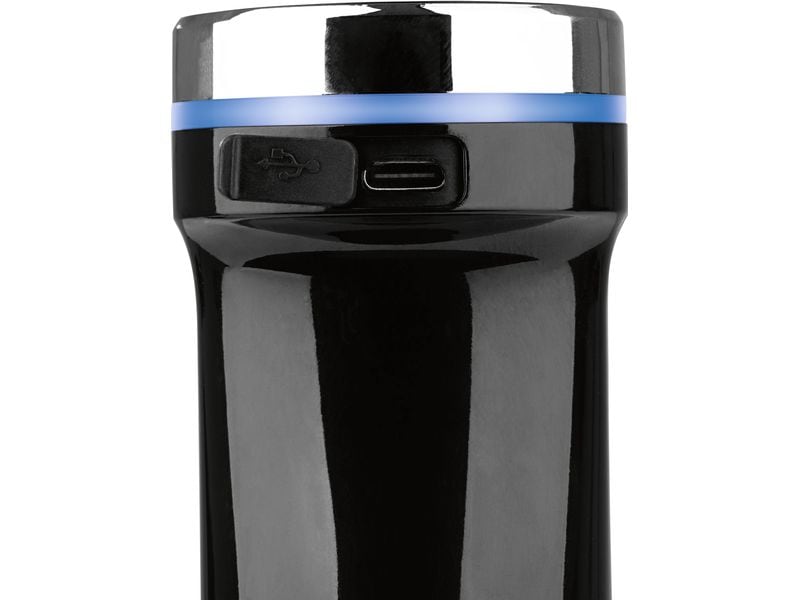 GOURMETmaxx Akku-Stabmixer LED Schwarz Kabelloses Stabmixer-Set