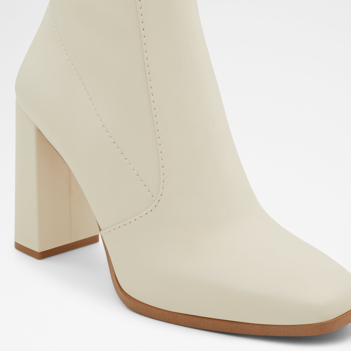 Audrella White Synthetic Mixed Material Women Dress boots
