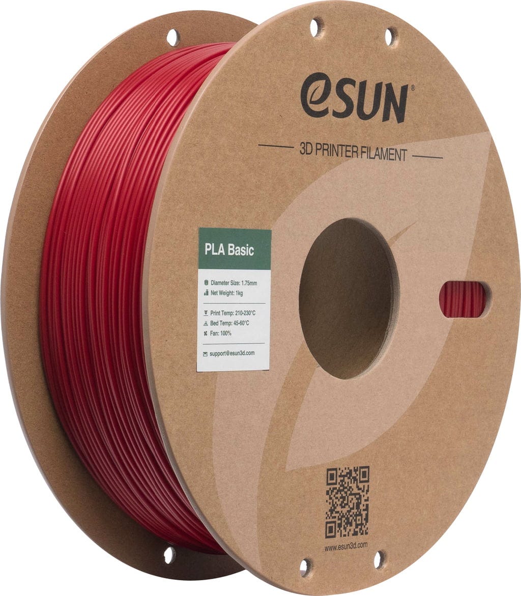 eSUN  PLA-Basic Fire Engine Red, 1,75 mm / 1000 g    Allround PLA Material in Fire Engine Red