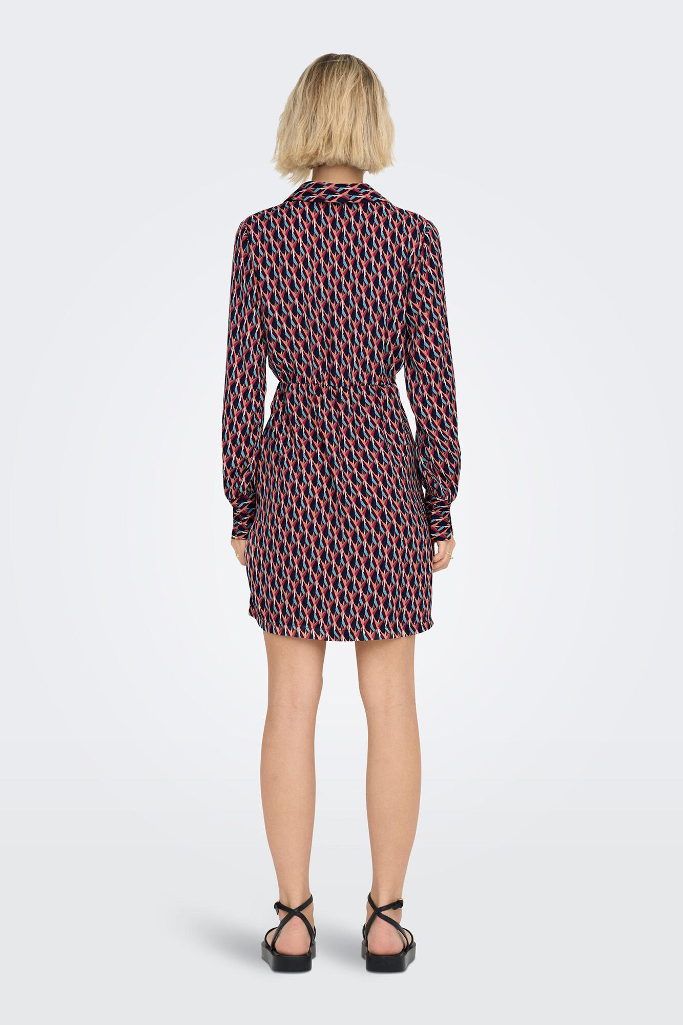 Vestido camisa de cetim