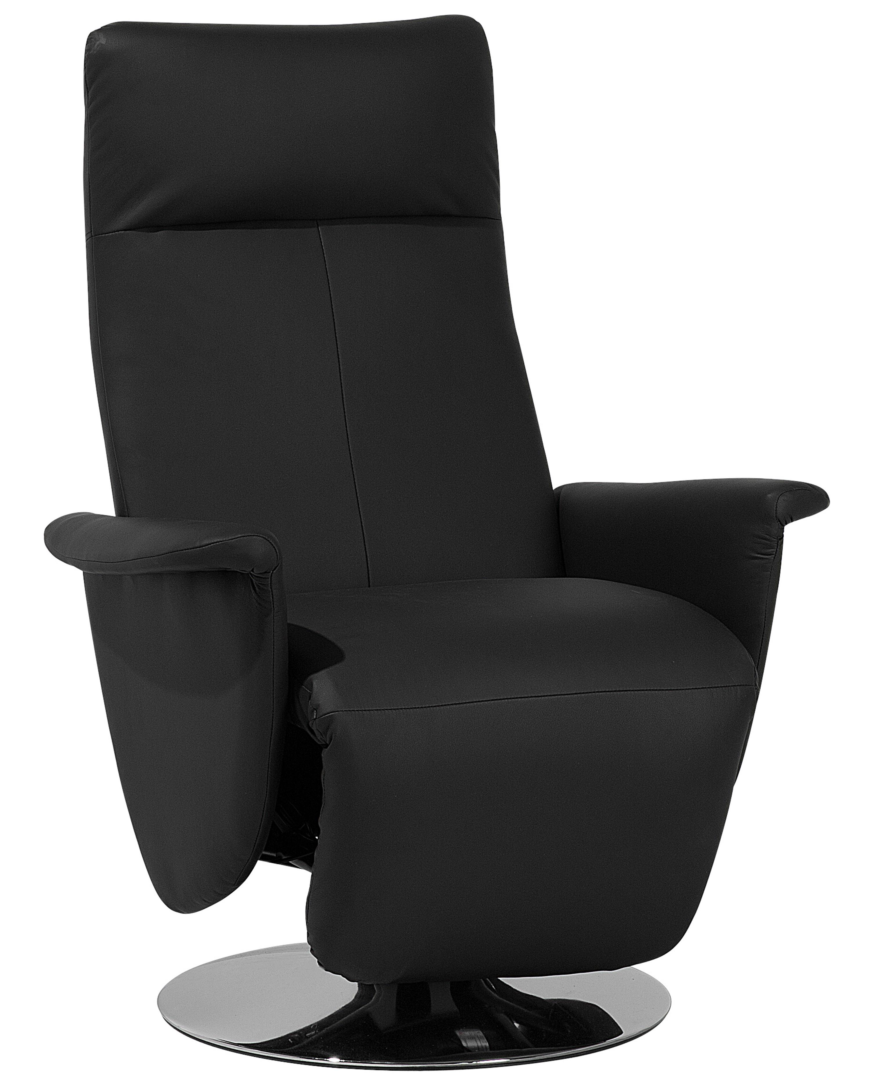 Relaxfauteuil PRIME inclusief voetensteun Kunstleer Zwart