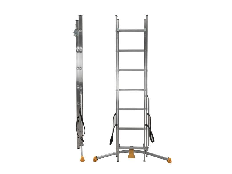 Hailo Kombileiter HobbyLOT 2 x 7 Sprossen Als Schiebe- oder Bockleiter einsetzbar