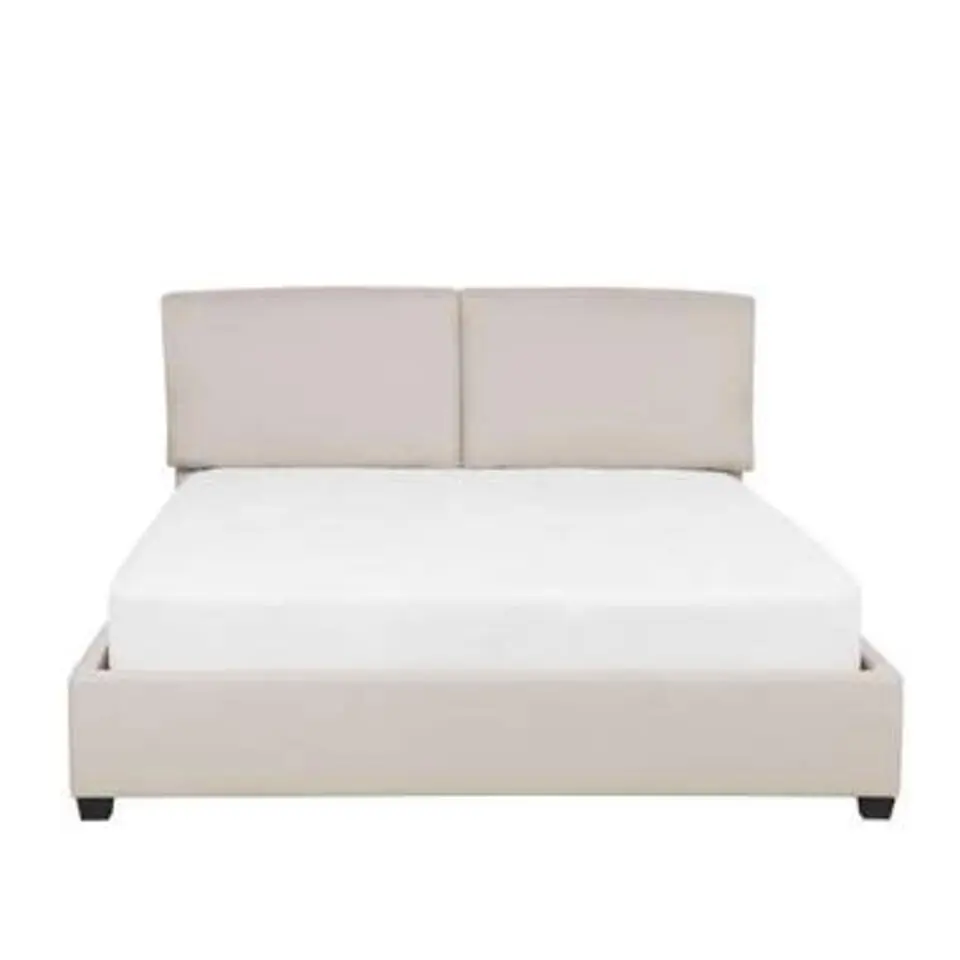 BELFORT - Tweepersoonsbed - Beige - 140 x 200 cm - Polyester