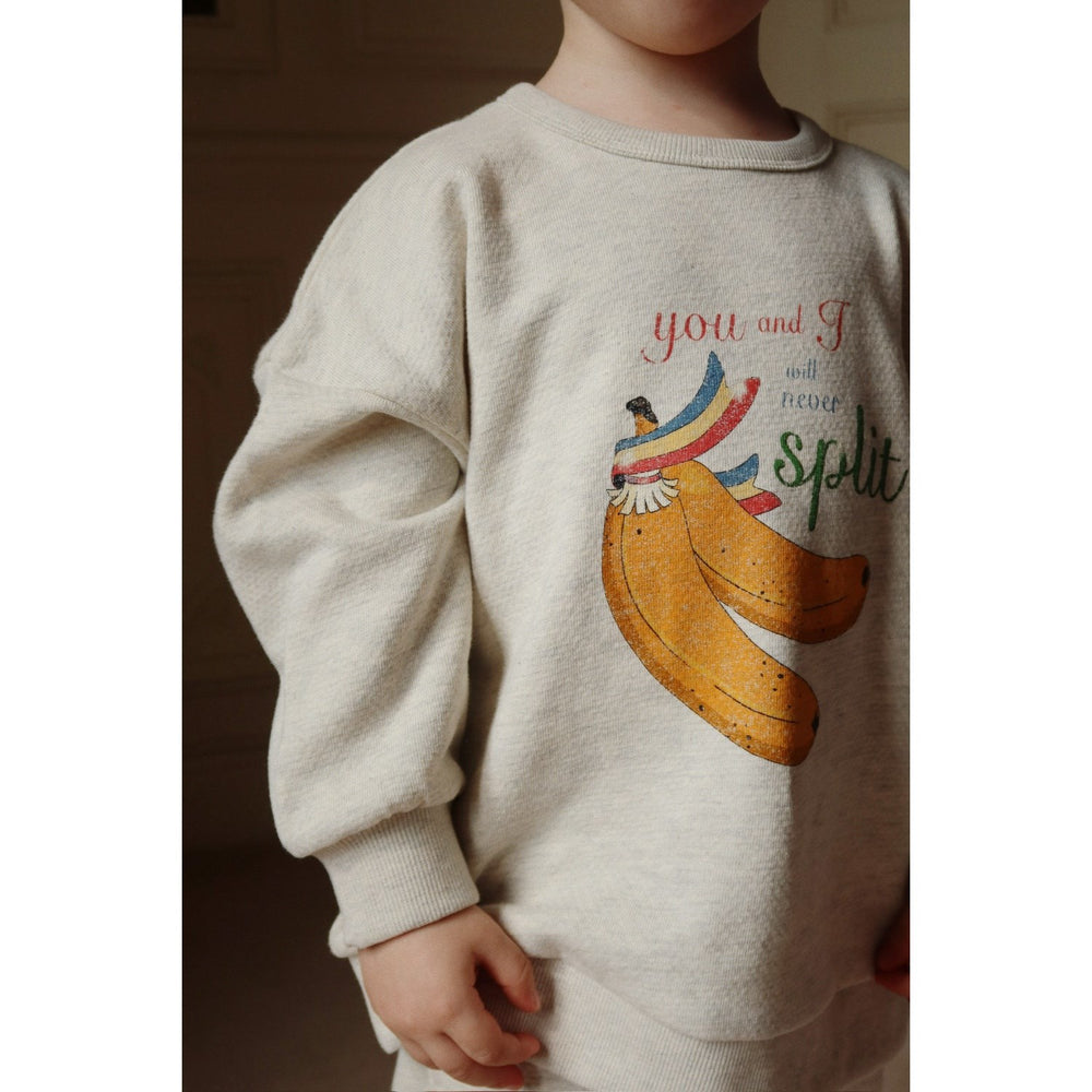 Køb Konges Sløjd Off White Melange Loupy Lou Sweatshirt GOTS