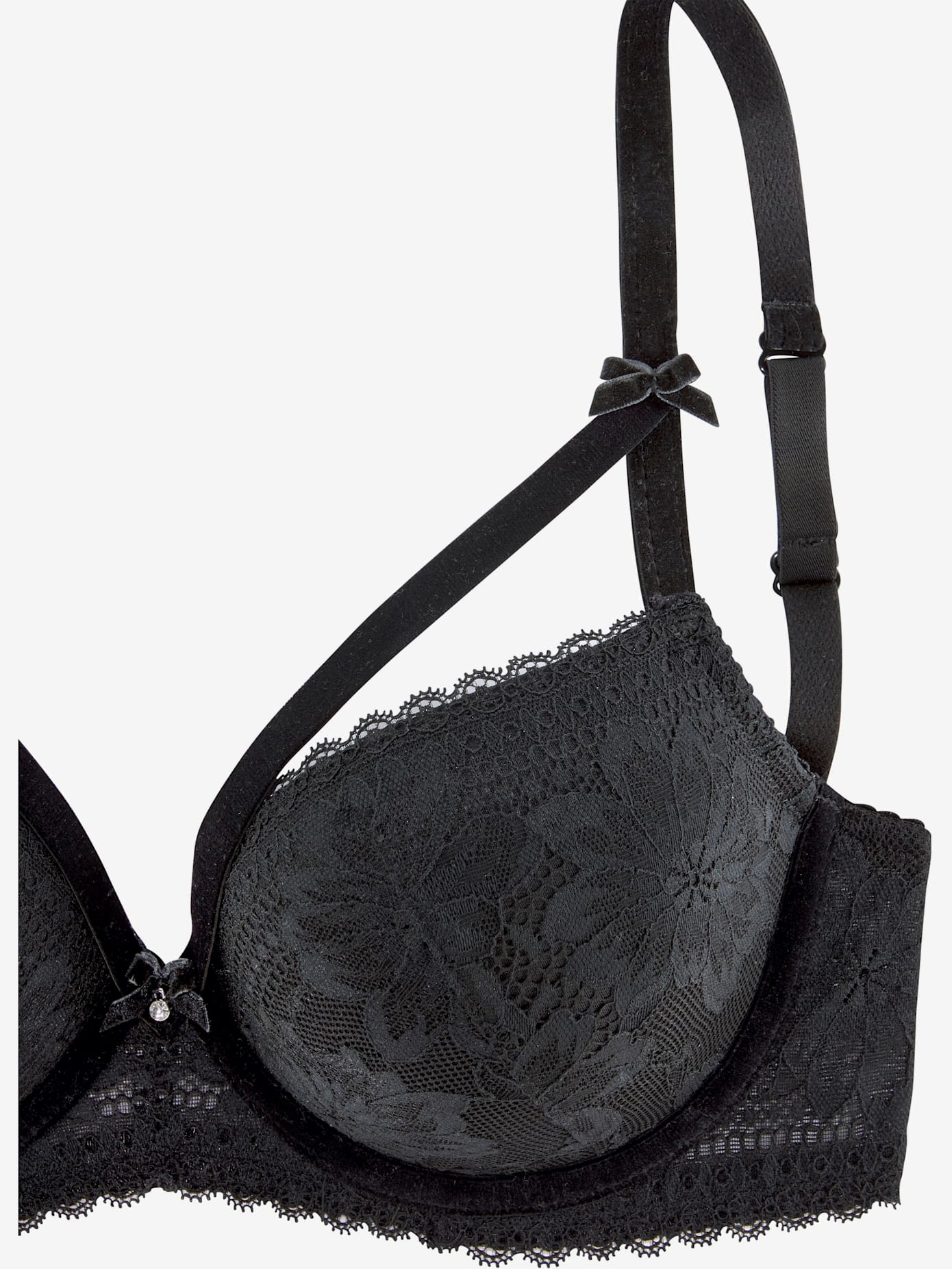 Soutien-gorge à coques séduisant en dentelle florale