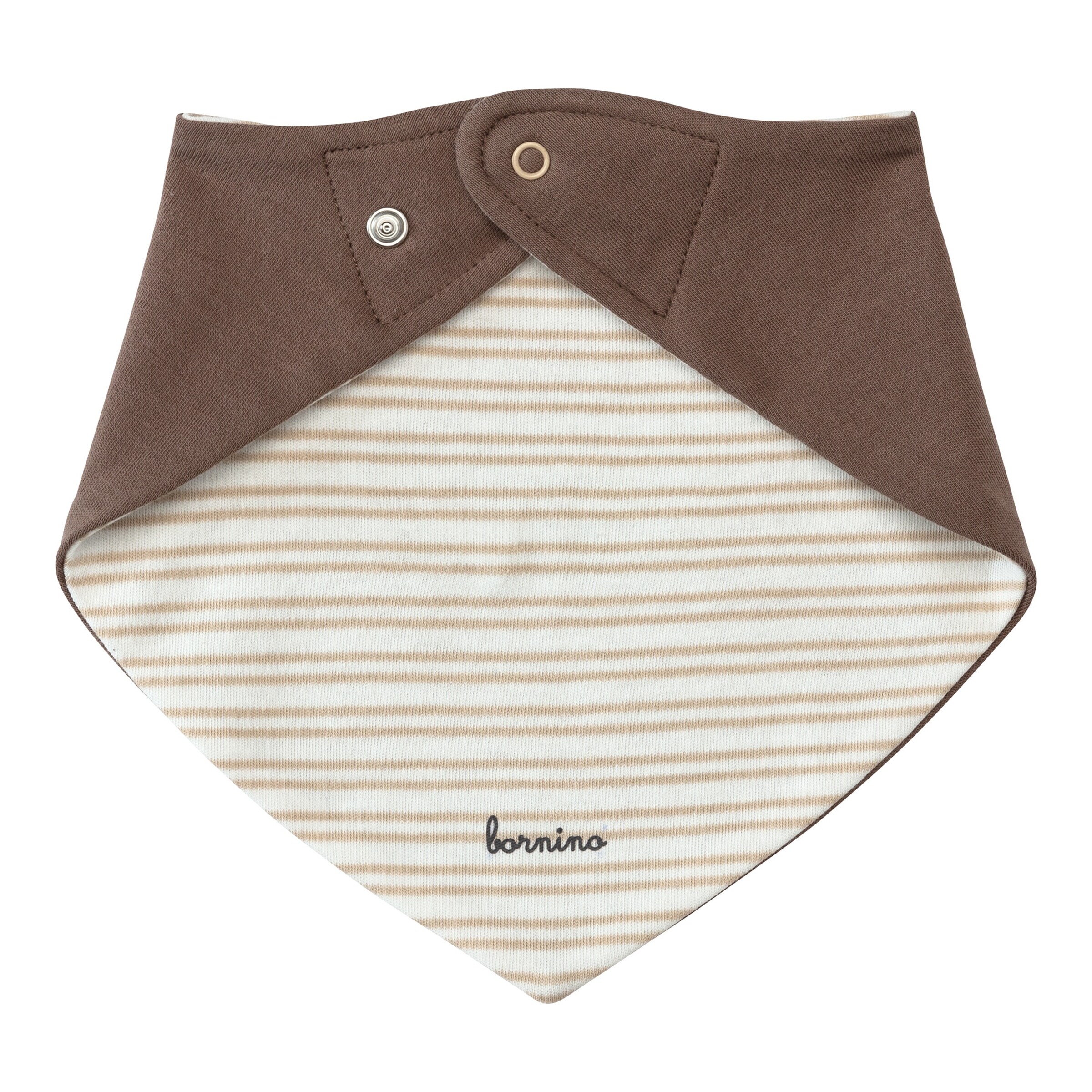 Bornino - Lieblinge 3er-Pack Wende-Dreieckstücher beige/braun/schwarz