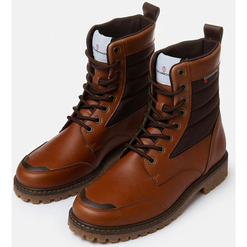 Beflamboyant - CHOCOLATE COCO HIGH TOP VEGAN BOOTS Marrón