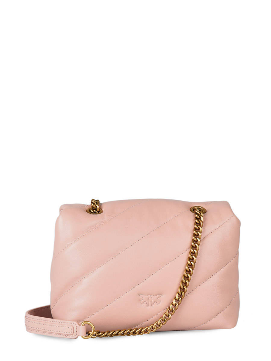 Sac bandoulire Mini Love Bag Puff Maxi Quilt cuir PINKO