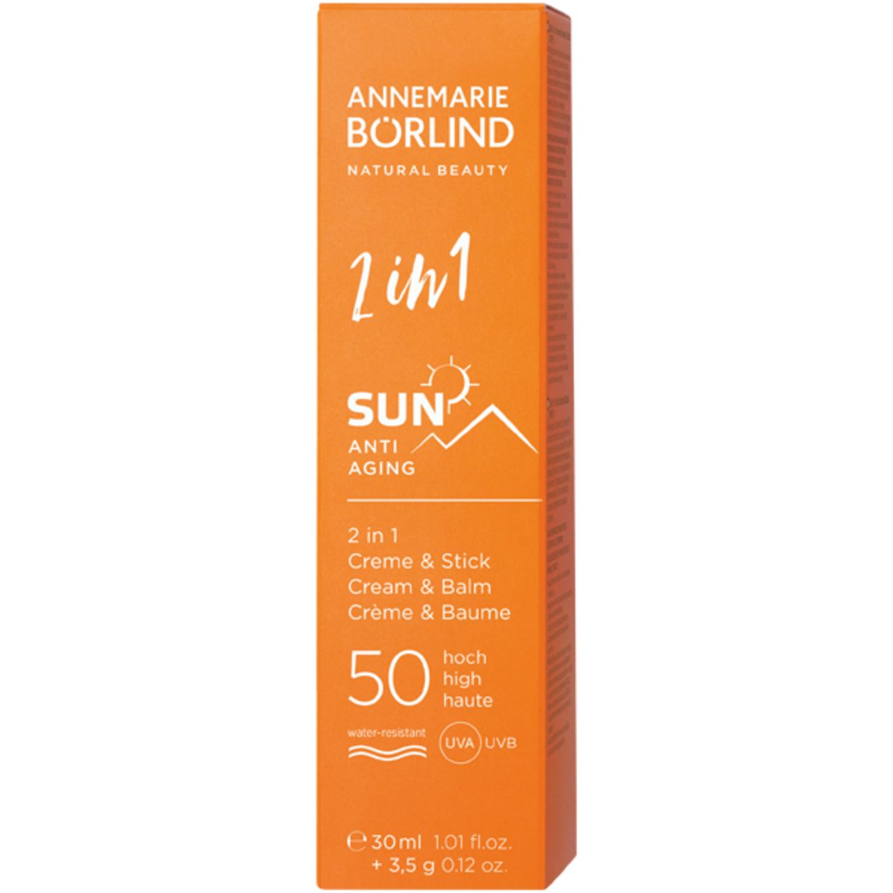 ANNEMARIE BÖRLIND SUN ANTI AGING 2 in 1 Sonnen-Creme & Stick LSF 50