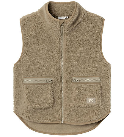 Name It Fleecevest - Teddy - NkmNoderne - WeatheRød Teak