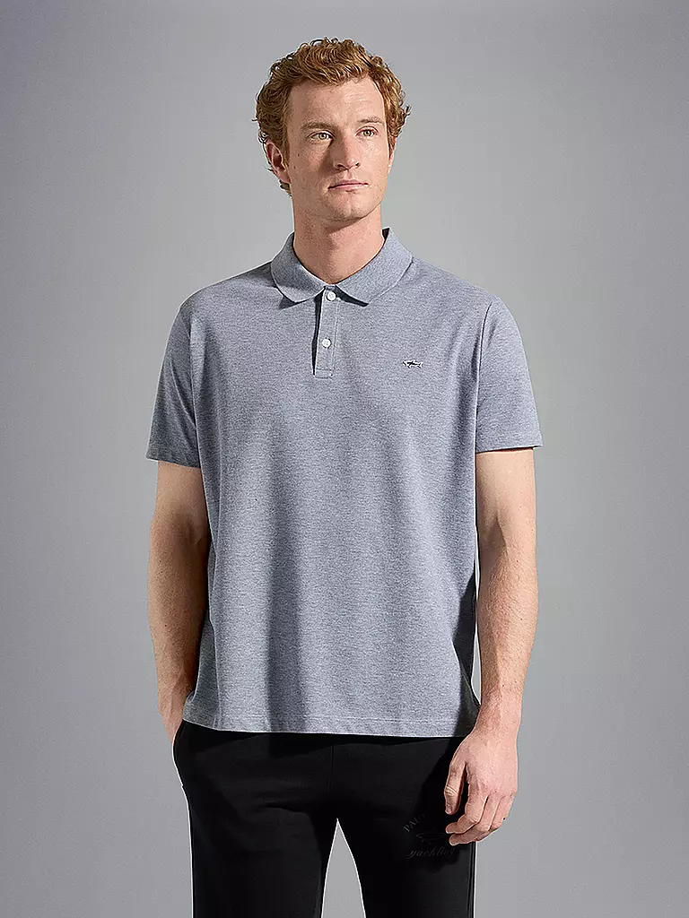 PAUL & SHARK Poloshirt grau