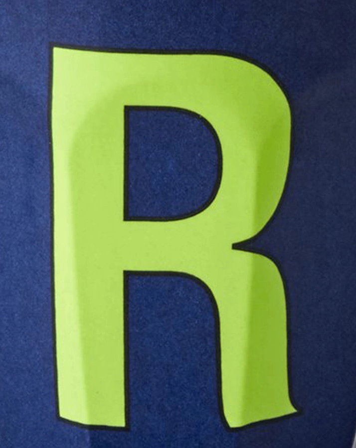 Melamin-Becher LETTER R - MEDIUM in dark blue
