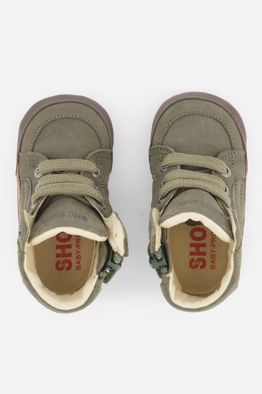Shoesme Babyschoenen groen Leer
