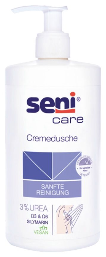 Seni Care Cremedusche 3% Urea vegan Disp 500 ml