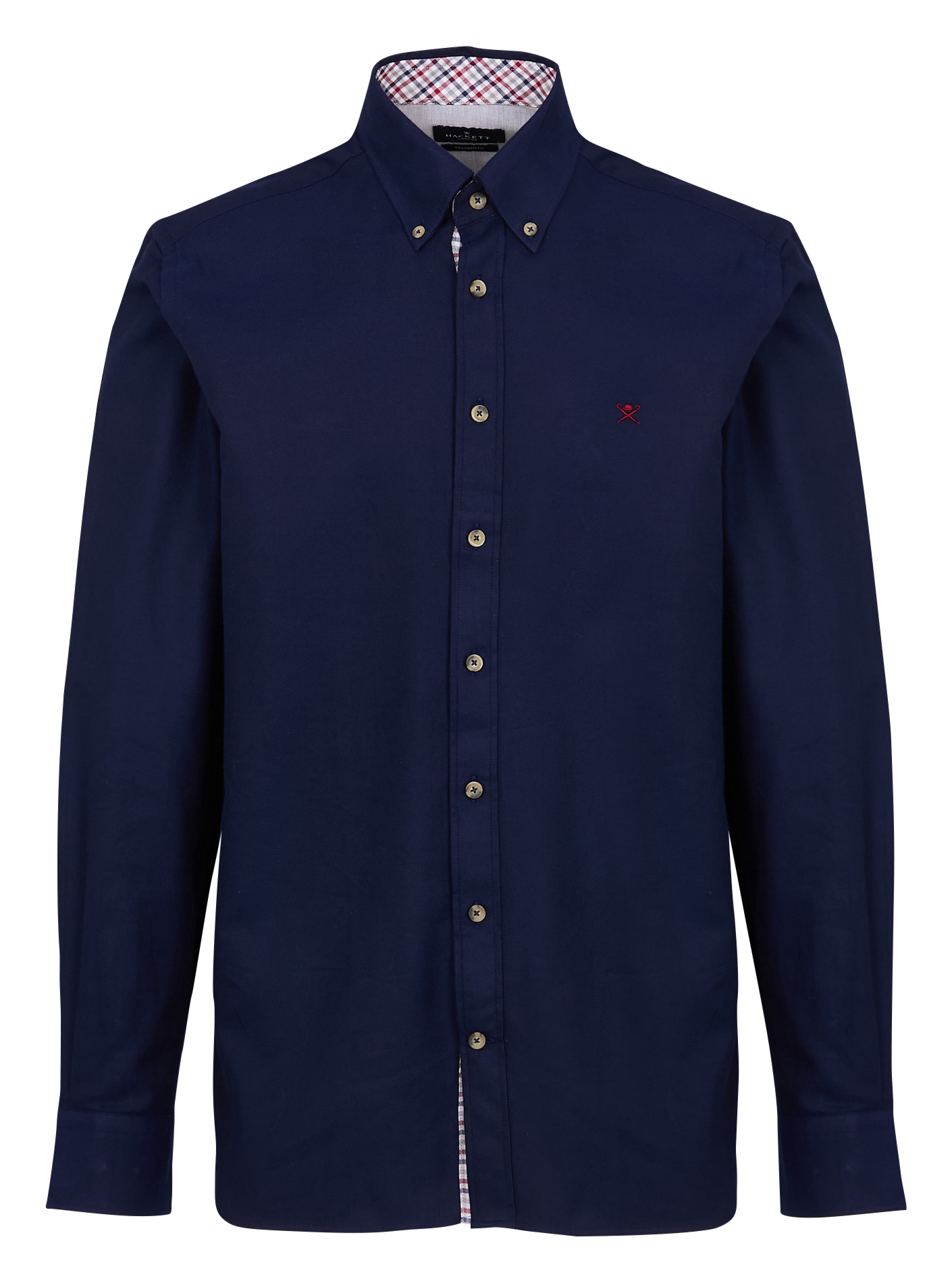 Chemise droite en coton | Bleu