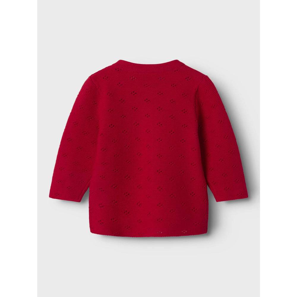 Køb Name It Lipstick Red Fie Strik Cardigan