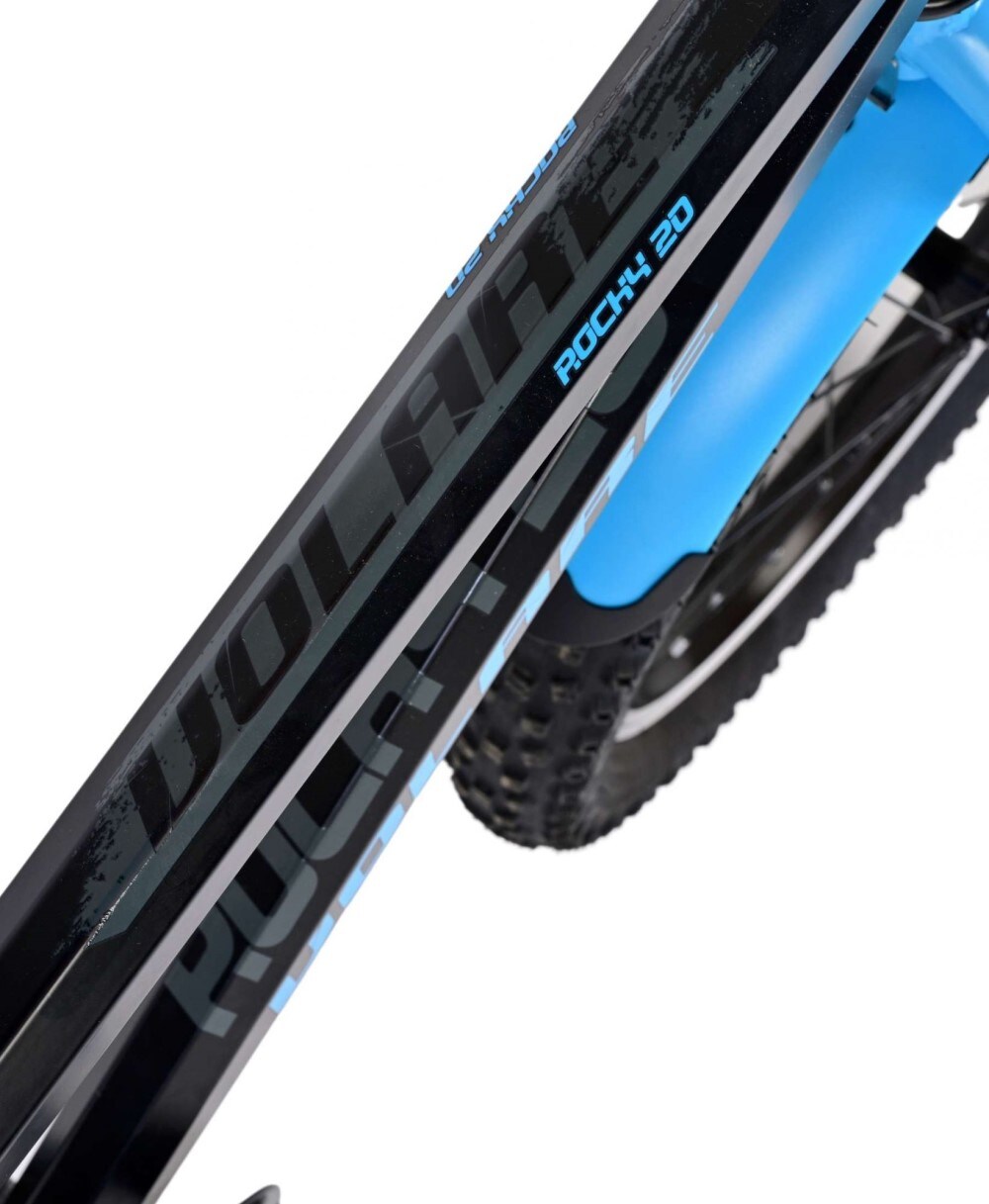 Kinderfahrrad Rocky 20 Zoll Kinderrad in Schwarz Blau 6 Gang Fahrrad