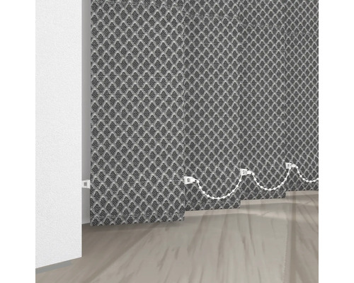 Soluna lamellenset grijs 40x260 cm