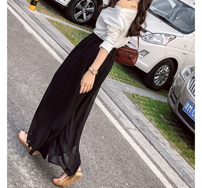 Everose - Wijde Chiffon Broek