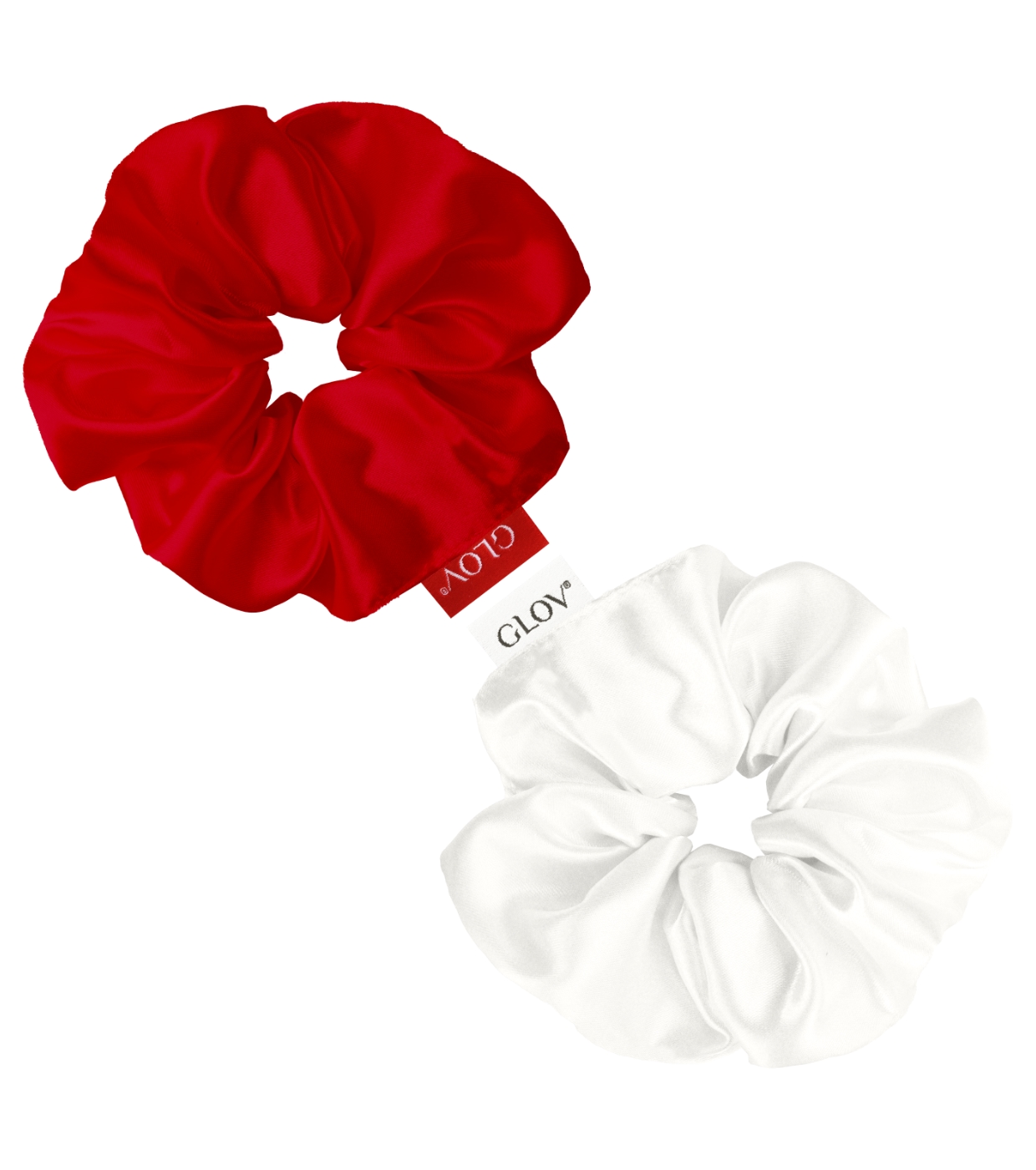 GLOV - Pack de 2 scrunchies Satin Scrunchies tamanho M