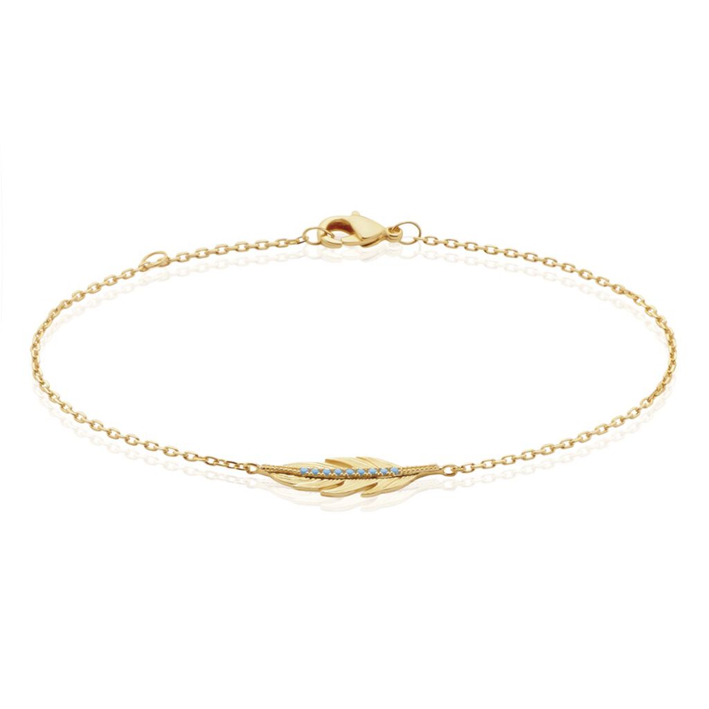 Bracelet Plaqué Or Raynal Pierres Artificielles