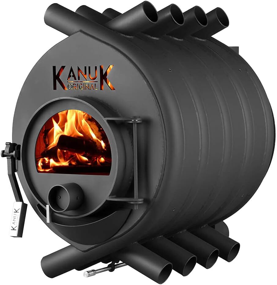 Warmluftofen Kanuk® Original 15 kW - Werkstattofen - Schwedenofen - Zulassung für Deutschland, Österreich und Schweiz - BimSchV (ohne Seitenverkleidung, ohne Untergestell)
