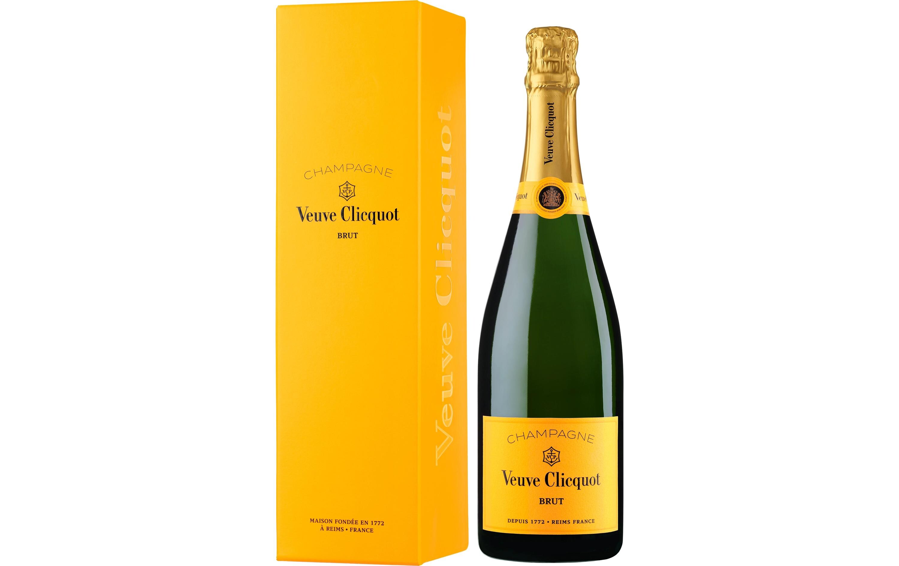 Champagner Veuve Clicquot Brut 0.75 lYellow Label der Champagne