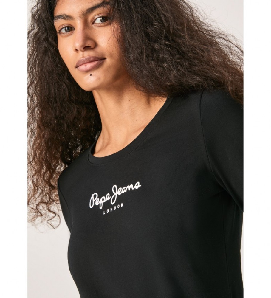 Camiseta Pepe Jeans New Virginia Ls N preta