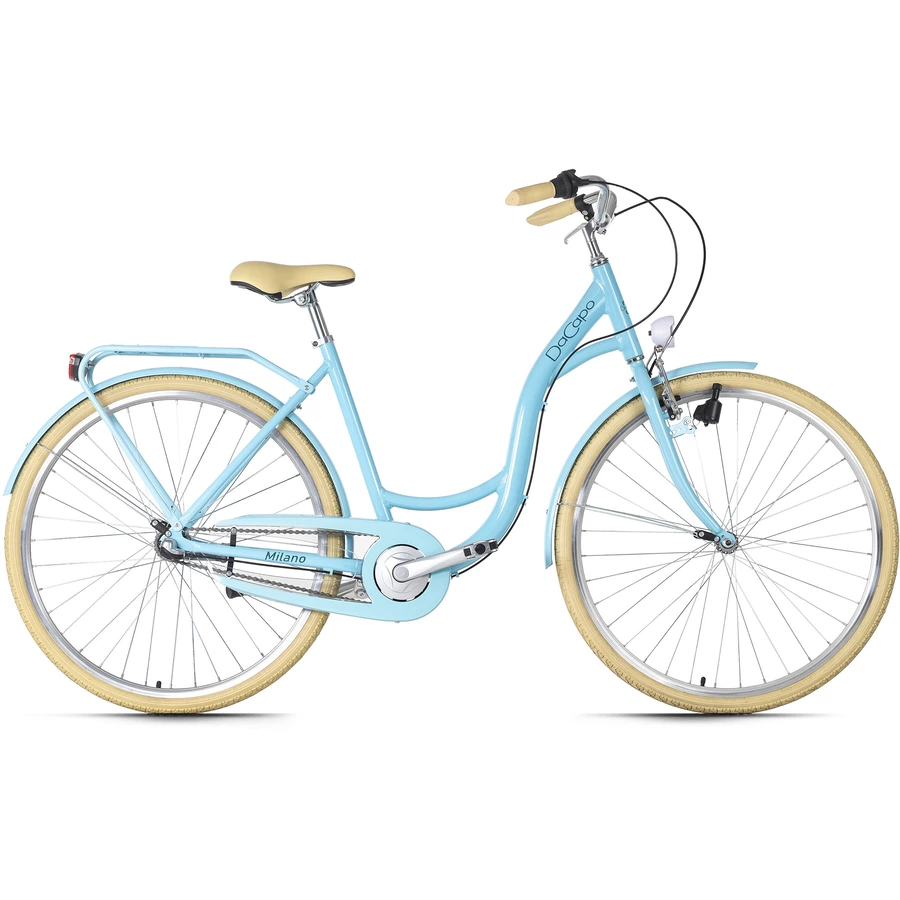 DaCapo Cityrad 3-Gänge Damenfahrrad Milano 28 Zoll Blau