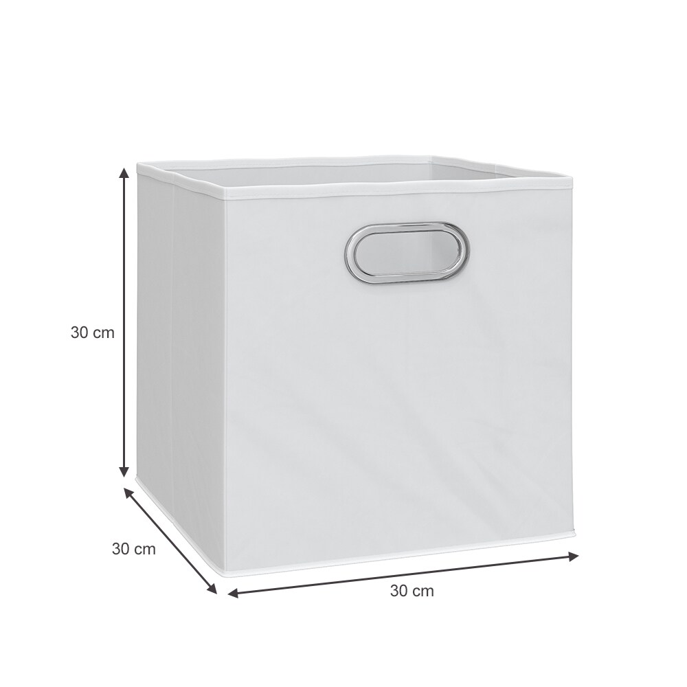 VICCO 2er Set Faltbox30x30 cm weiß Faltkiste Aufbewahrungsbox Regalbox Box