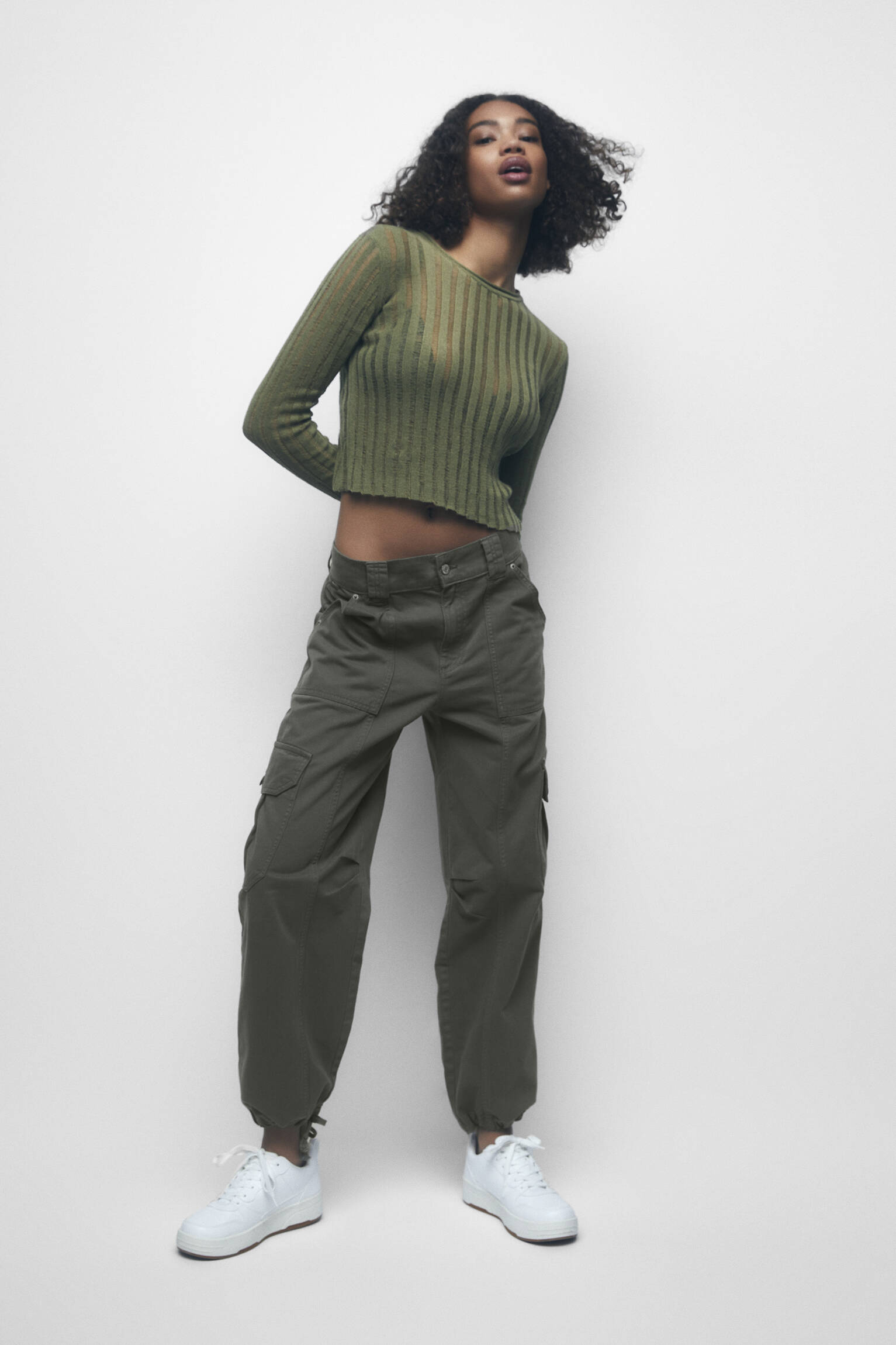 CALÇA CARGO AJUSTÁVEL - CÁQUI