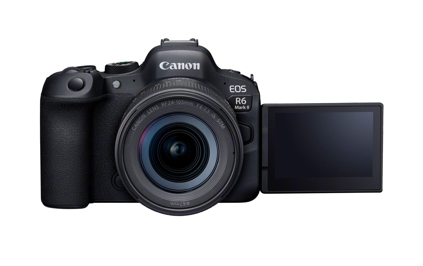 Fotokamera EOS R6 Mark II Kit RF 24-105 STM<br>Extrem schnelle und leise Vollformatkamera mit professionellen Funktionen für Filmproduktionen