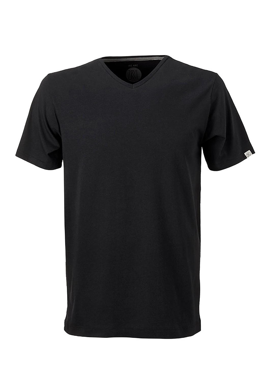 WE ARE ZRCL Herren V-Neck T-Shirt Basic Black