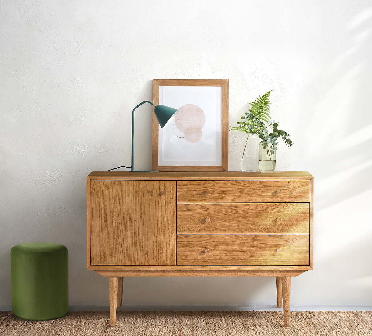 LA REDOUTE INTERIEURS<br>Aparador vintage com 1 porta e 3 gavetas Quilda