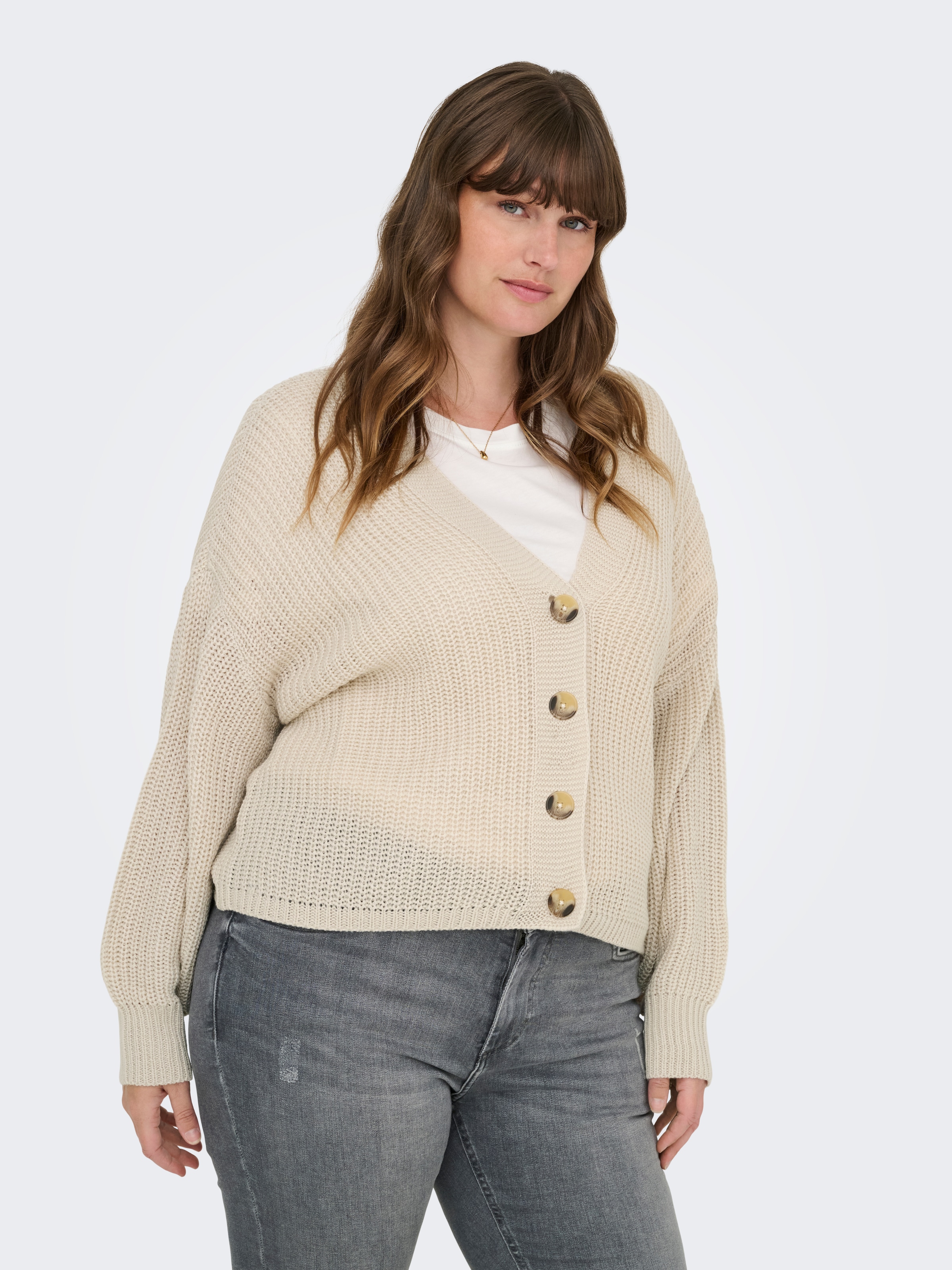 ONLY CARMAKOMA Strickjacke »CARCAROL NICE L/S CARDIGAN KNT NOOS«