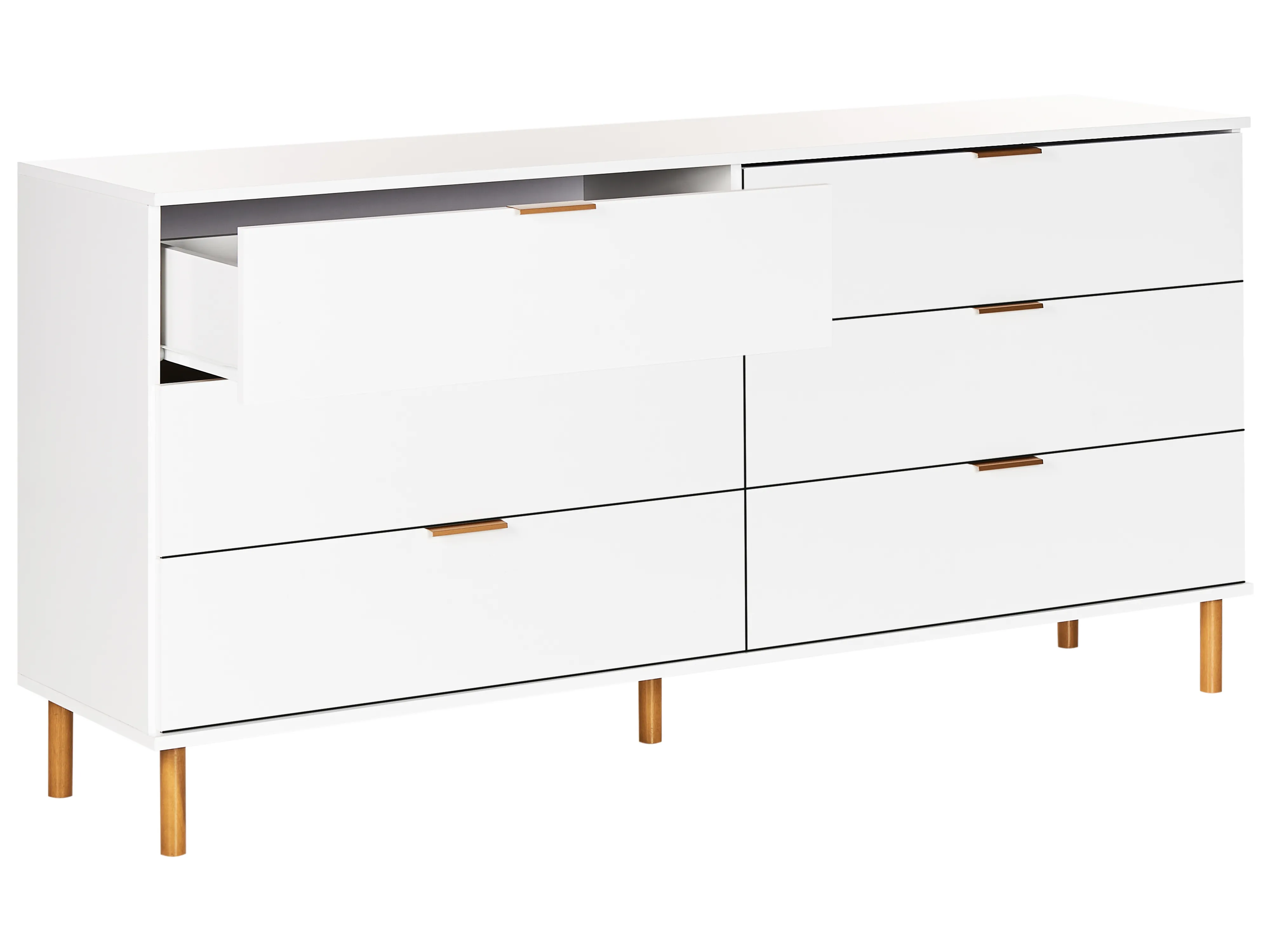 Ladekast 6 lades WALPOLE Wit