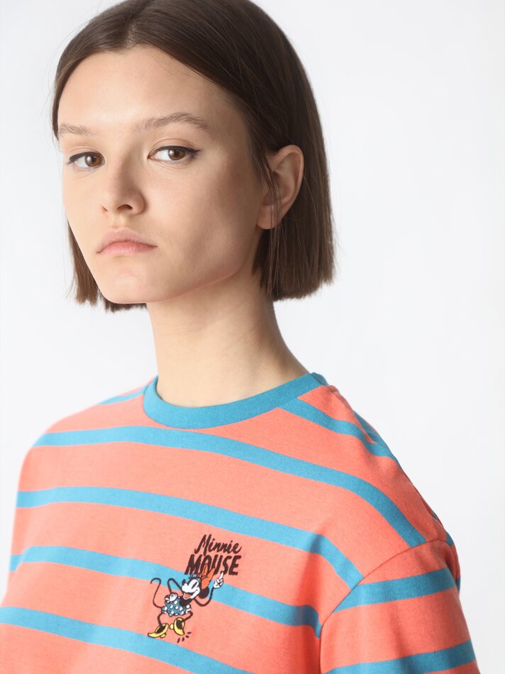 Camiseta cropped do Mickey Mouse ©DS - Laranja
