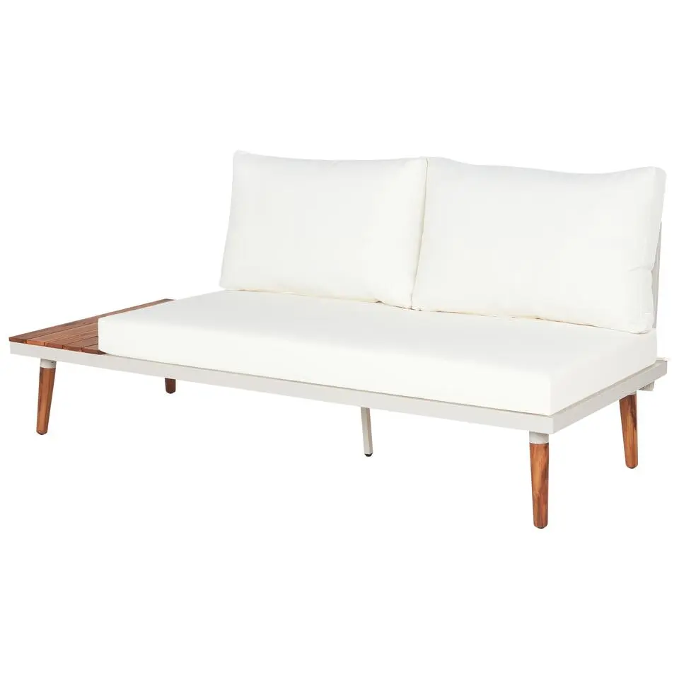 CORATO - Loungeset voor 5 - Wit - Acaciahout