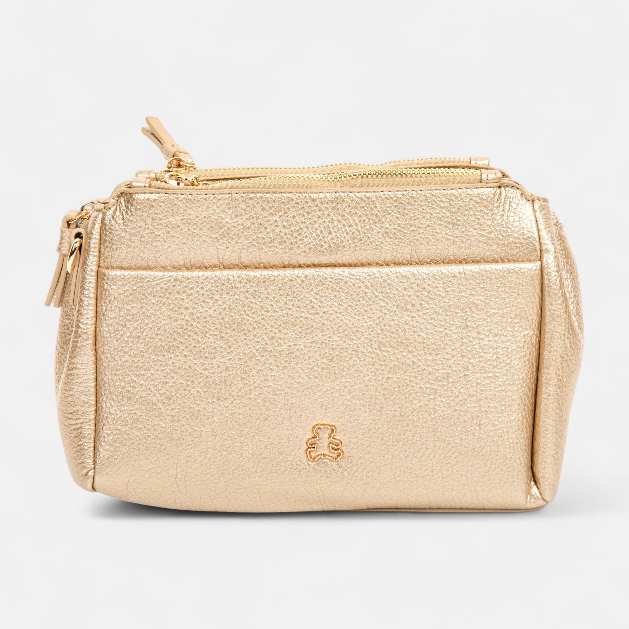Sac bandoulière or
