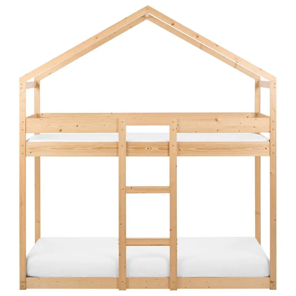 LABATUT - Stapelbed - Lichthout - 90 x 200 cm - Dennenhout