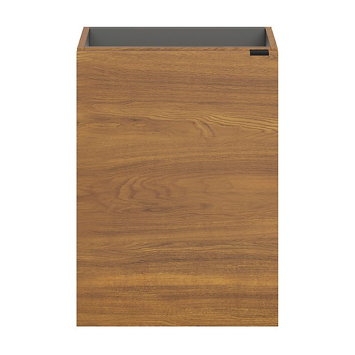 Meuble lave mains à suspendre GoodHome Imandra décor noyer L. 44 x H. 55 x P. 23 cm