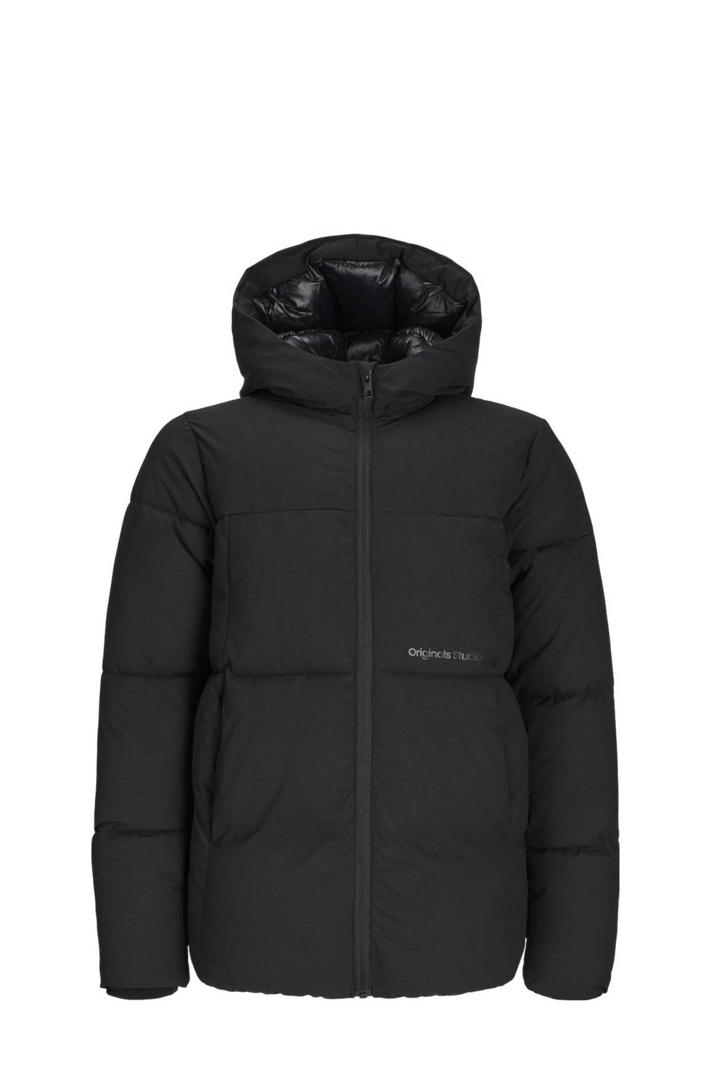 JACK & JONES gewatteerde winterjas JORVESTERBRO zwart