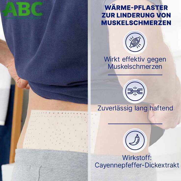 ABC Wärme Pflaster Capsicum, 2 St